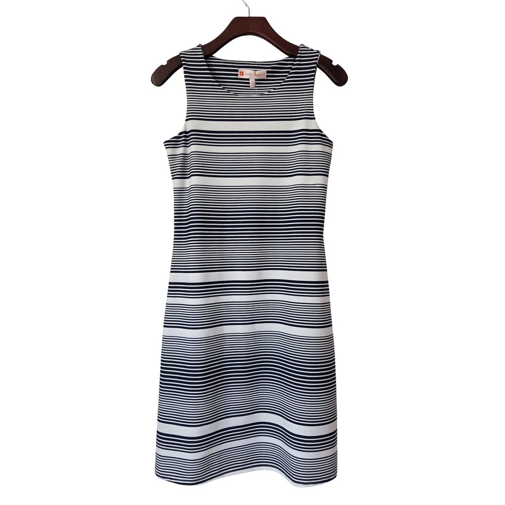 Jude‎ Connally Beth Sleeveless Dress Size X-Small Navy White Stripe NWT $178